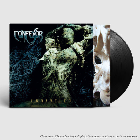 the album cover for Confessor - Unraveled