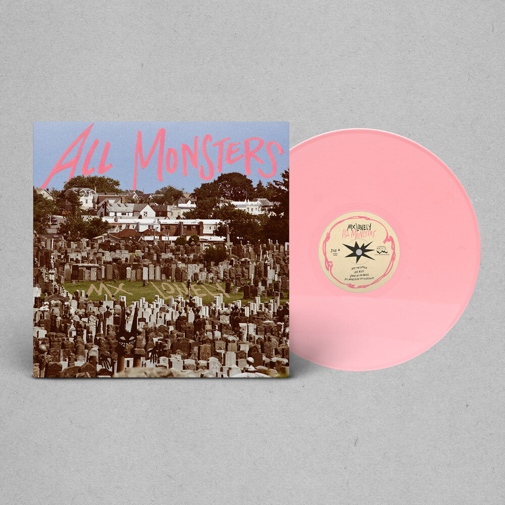 the album cover for MX Lonely - All Monsters - Pink