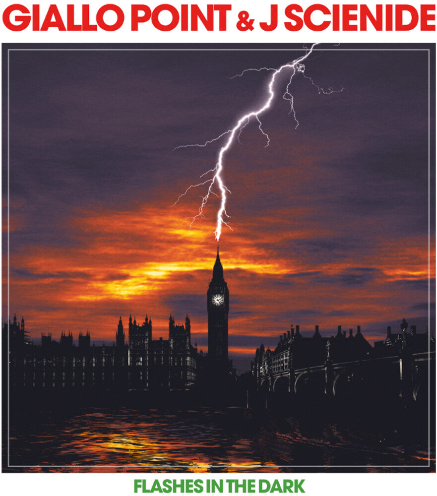 the album cover for Giallo Point & J Scienide - Flashes In The Dark [Opaque Red]