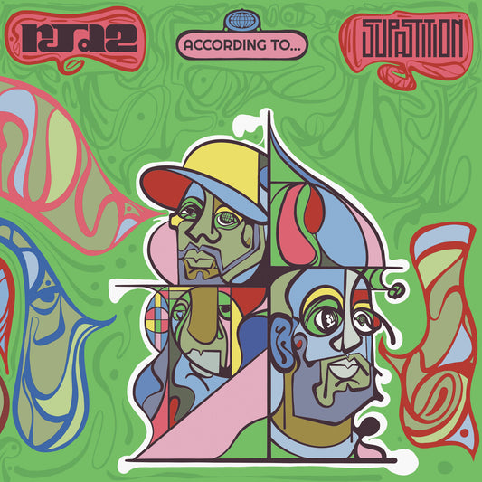 the album cover for Rjd2 / Supastition - According To