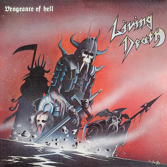 the album cover for Living Death - Vengeance Of Hell - Marble [Colored Vinyl] (Post)