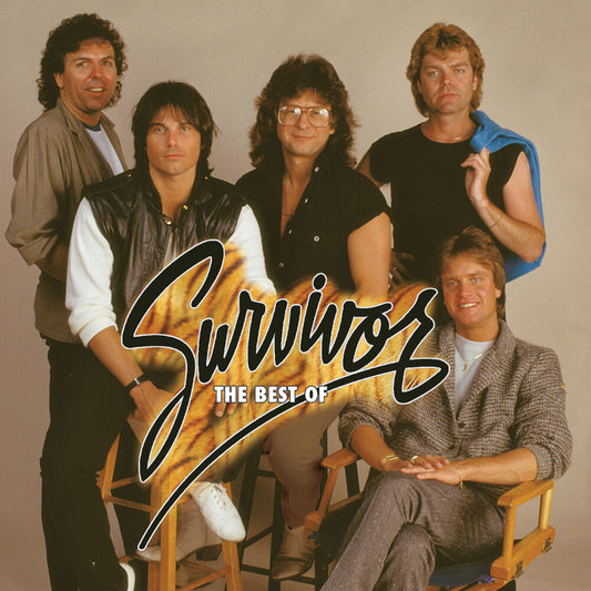 the album cover for Survivor - Best Of Survivor (Blk) (Blue) [Colored Vinyl] (Gate) [180 Gram]