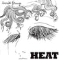 the album cover for Societe Etrange - Heat