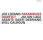 the album cover for Joe Lovano  / Lage,Julian / Debriano,Asante Santi - Paramount Quartet