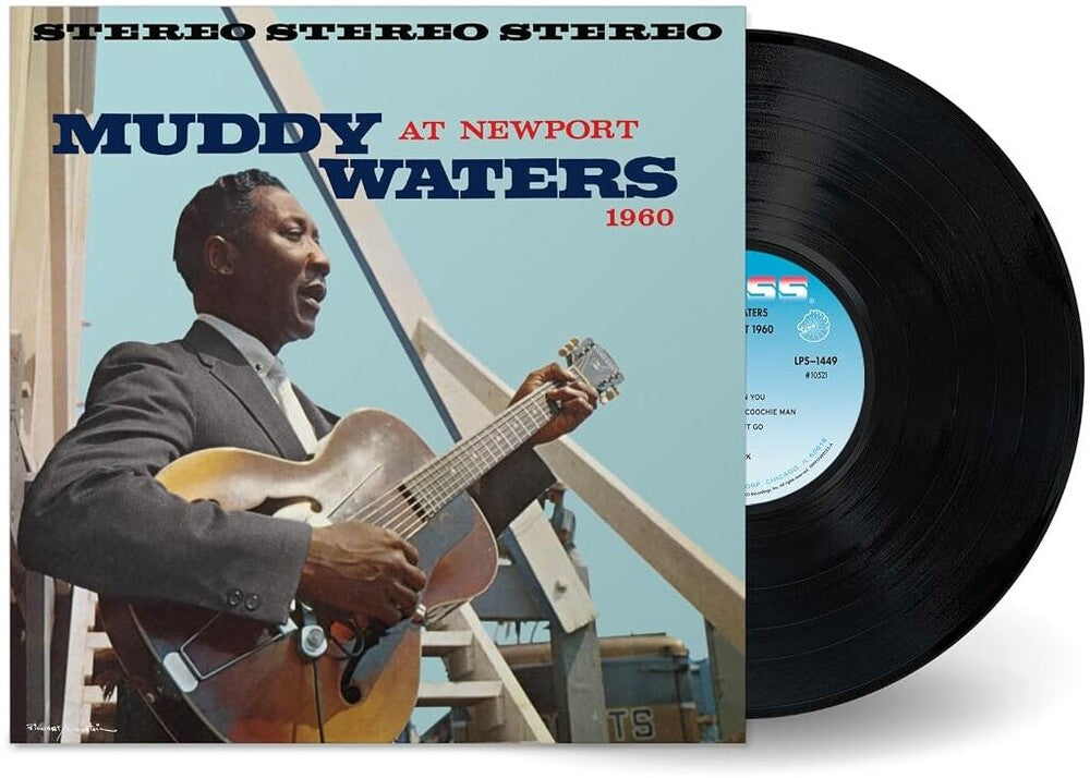 the album cover for Waters, Muddy - Muddy Waters at Newport 1960 (Chess Acoustic Sounds Series)