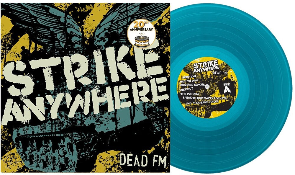 the album cover for Strike Anywhere - Dead FM [Sea Blue]