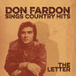 the album cover for Don Fardon - Letter: Don Fardon Sings Country Hits (Mod)