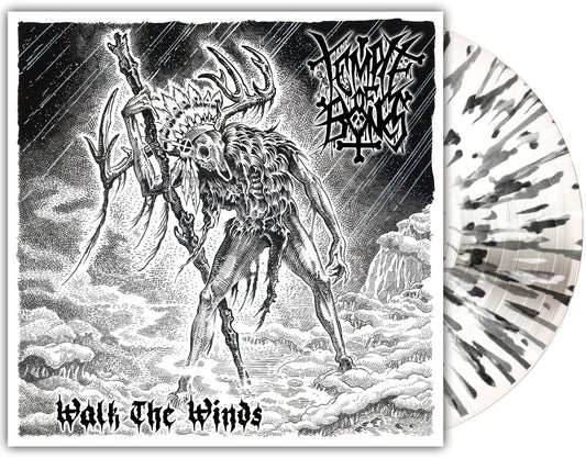 the album cover for Temple of Bones - Walk the Winds [Milky Clear with Splatter]